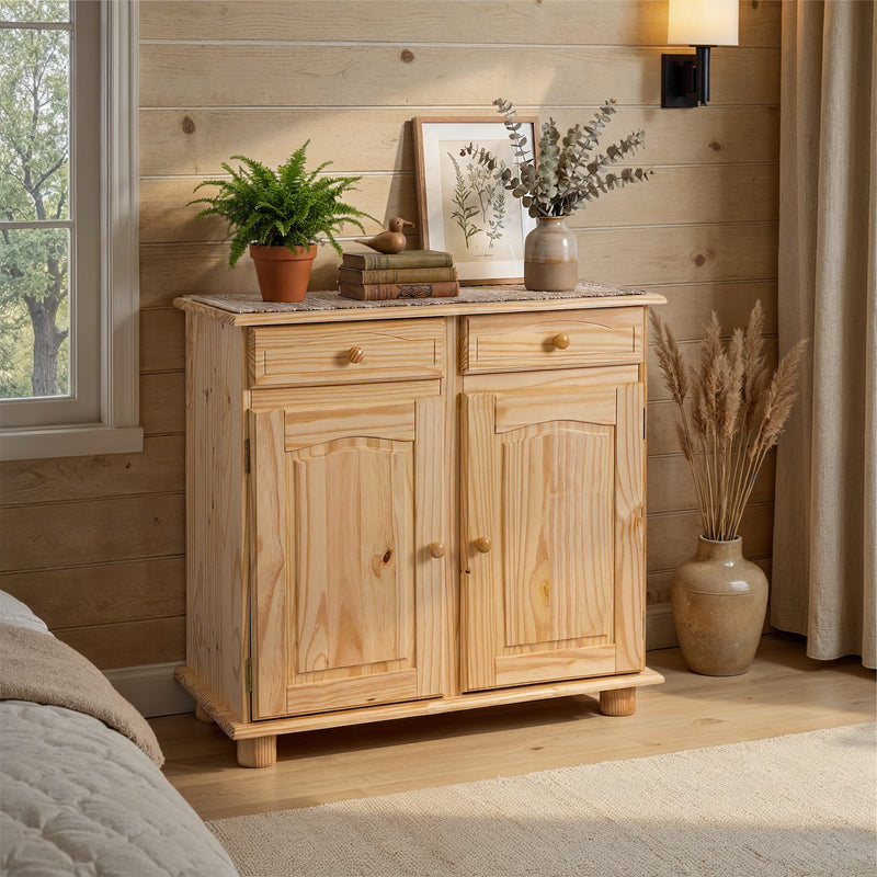 Anrichte Kommode PAMINA Kiefer Massivholz Natur, Landhausstil