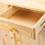 Buffet Vitrine ALICANTE Geschirrschrank Kiefer massiv lackiert