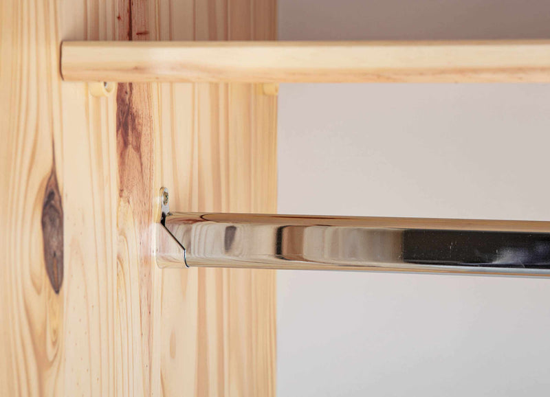 Kleiderschrank Dielenschrank Genf Kiefer Massivholz