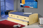 Kinderbett Marinella 90 x 200 Kiefer massiv lackiert mit Schubladen