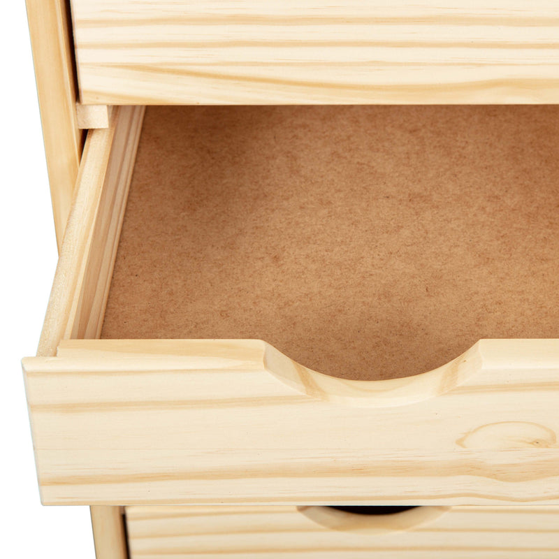 Rollcontainer NILS Kiefer Massivholz Natur mit 6 Schubladen