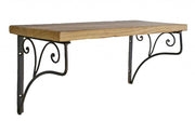 Wandkonsole Wandboard Mensola mit Ulme Altholz