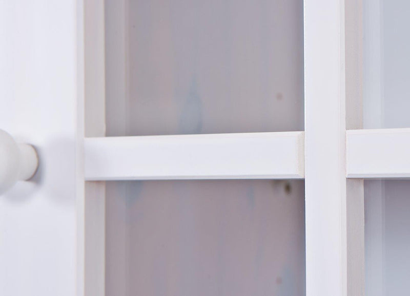 Buffet Vitrine SIENA Kiefer Küchenbuffet weiß lackiert