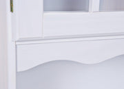 Buffet Vitrine SIENA Kiefer Küchenbuffet weiß lackiert