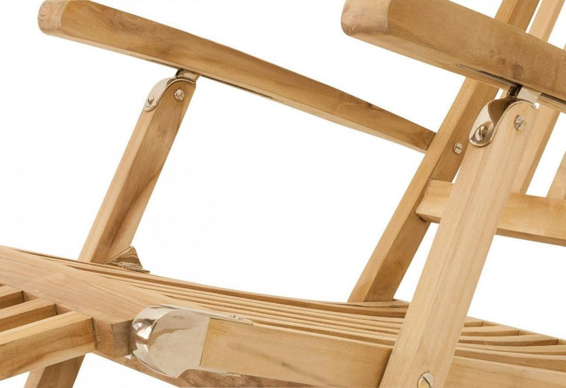 Deckchair Liegestuhl Titanic in premium Teak Beschläge Edelstahl