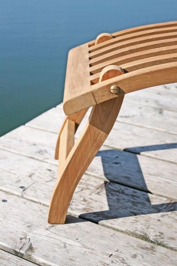 Deckchair Liegestuhl Titanic in premium Teak Beschläge Edelstahl