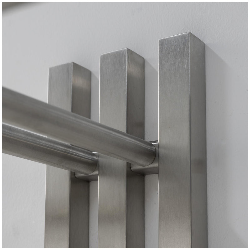Wandgarderobe Senza 1 in Edelstahl von Spinder
