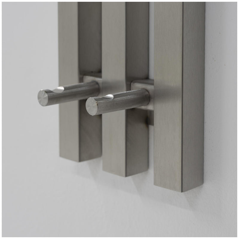 Wandgarderobe Senza 1 in Edelstahl von Spinder