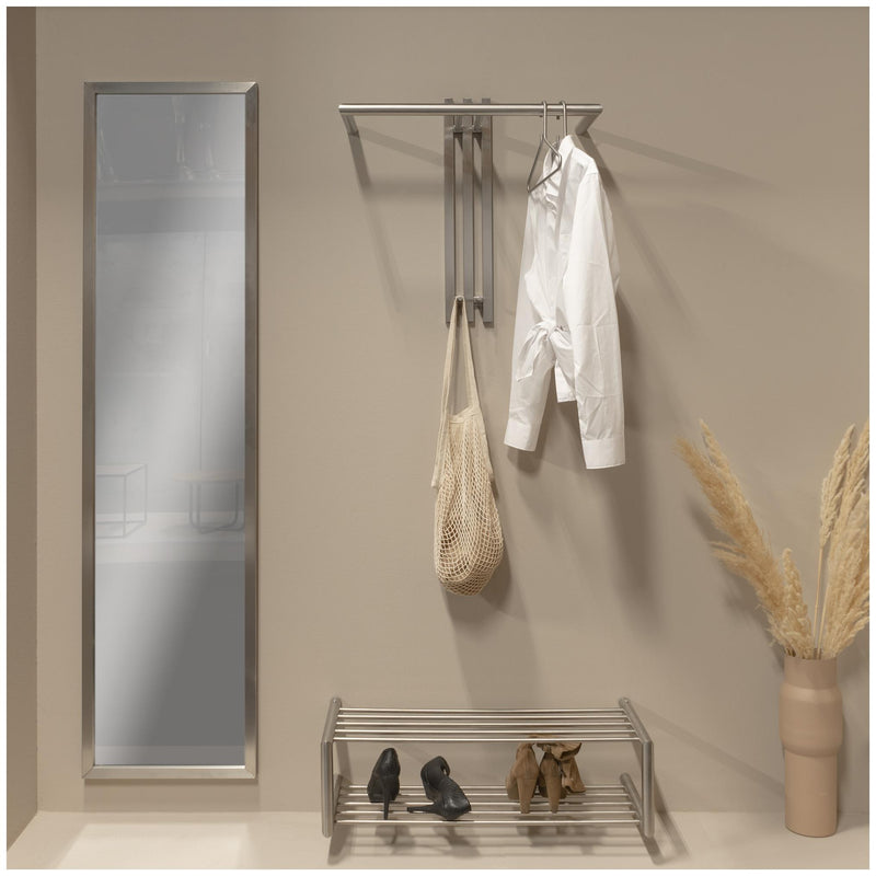 Wandgarderobe Senza 1 in Edelstahl von Spinder