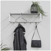 Garderobe Wandgarderobe Rex 2 Stahlrohr in Nickeloptik von Spinder