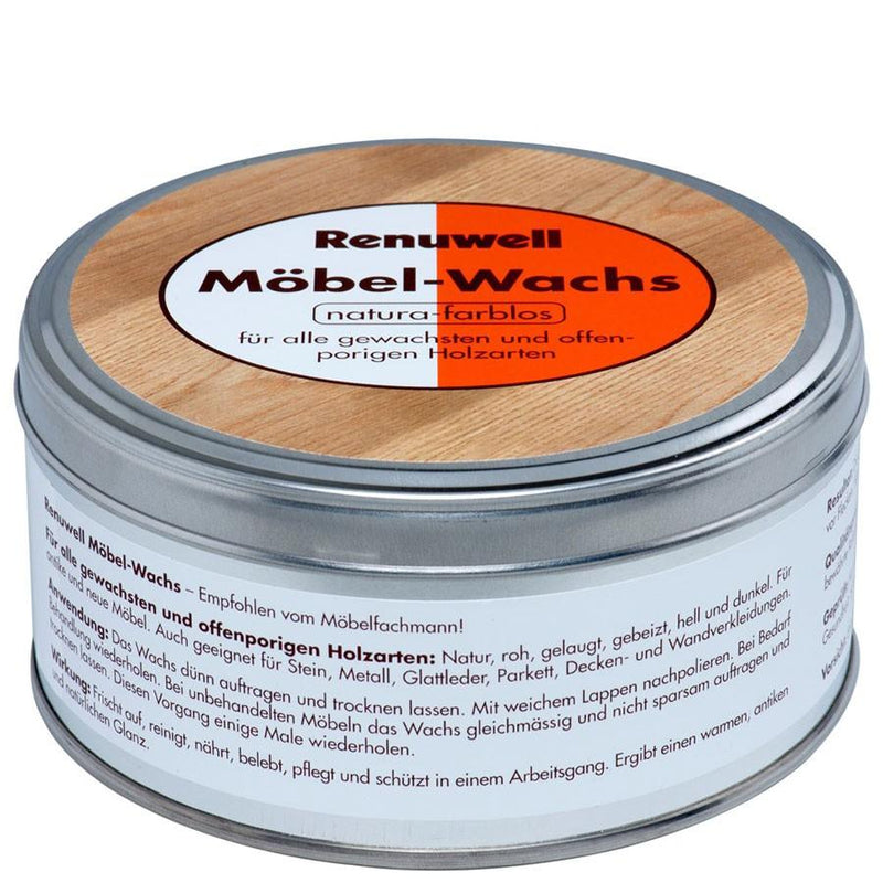 Renuwell Möbel Wachs 500 ml Pflege und Schutz natura-farblos