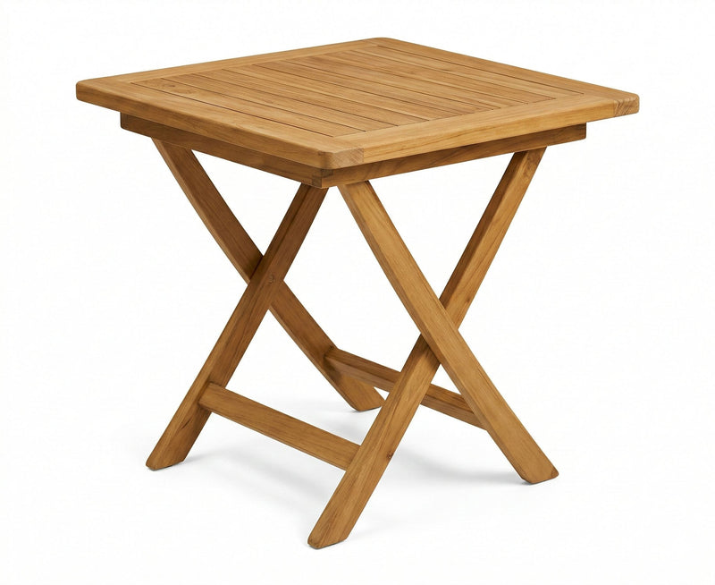 Klapptisch Beistelltisch Gartentisch in Premium Teak