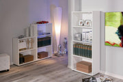 Regal Büroregal Arco 3 Melamin weiß mit 3 verstellbaren Böden
