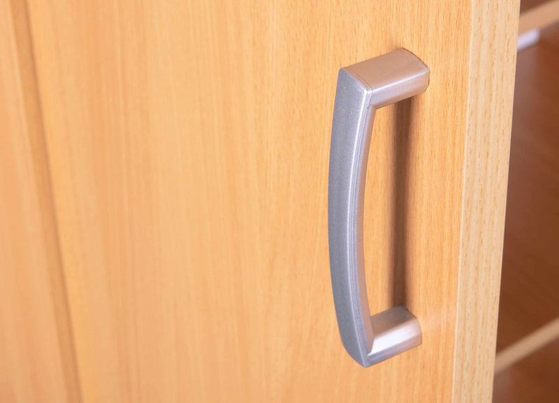 Büroschrank VETRA Aktenschrank 2 Türen 5 Fachböden in Buche Optik