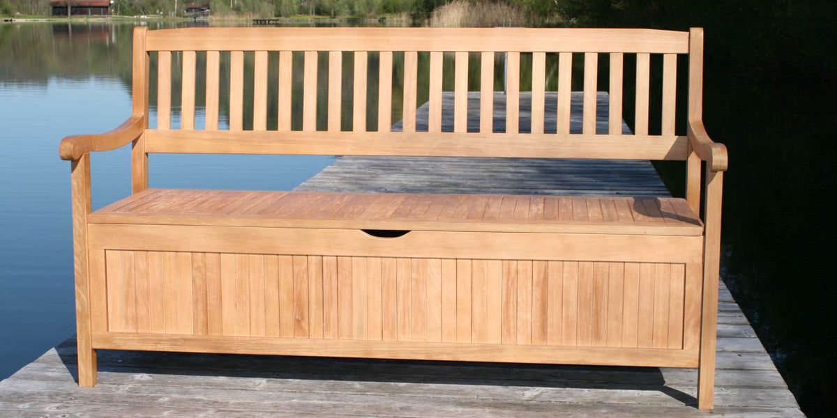 Gartenbank mit Stauraum | 4-Sitzer