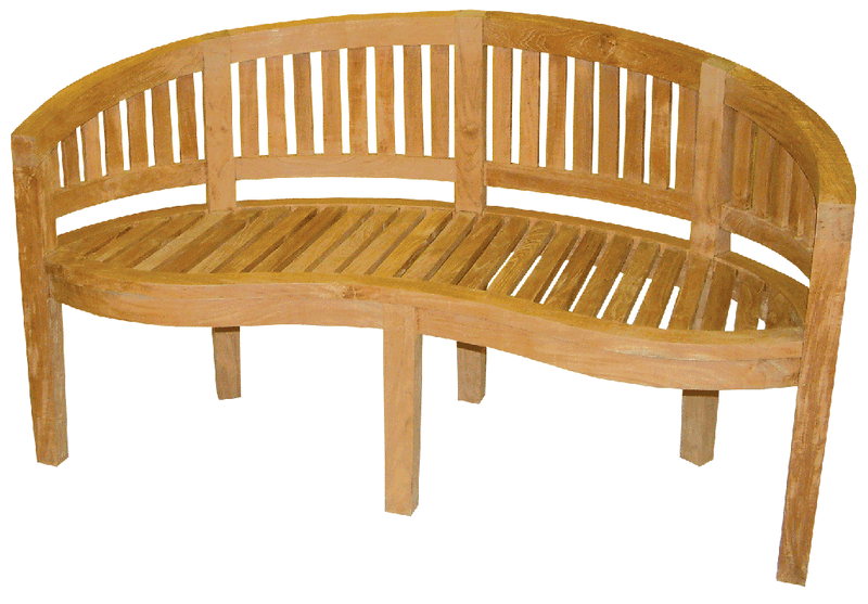 Gartenbank Bananen Bank in premium Teak