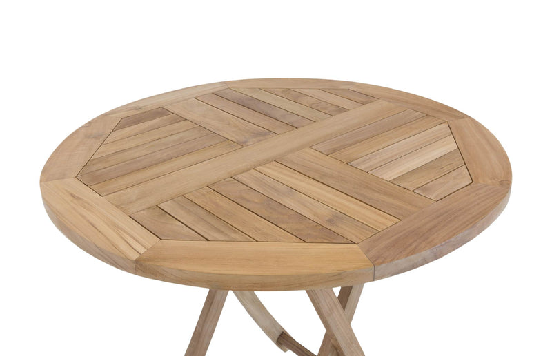 Gartentisch Klapptisch Paris in premium Teak rund D 90
