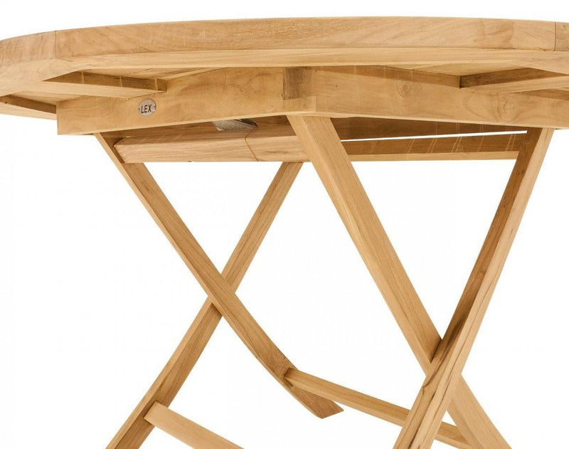 Gartentisch Klapptisch Paris in premium Teak rund D 120