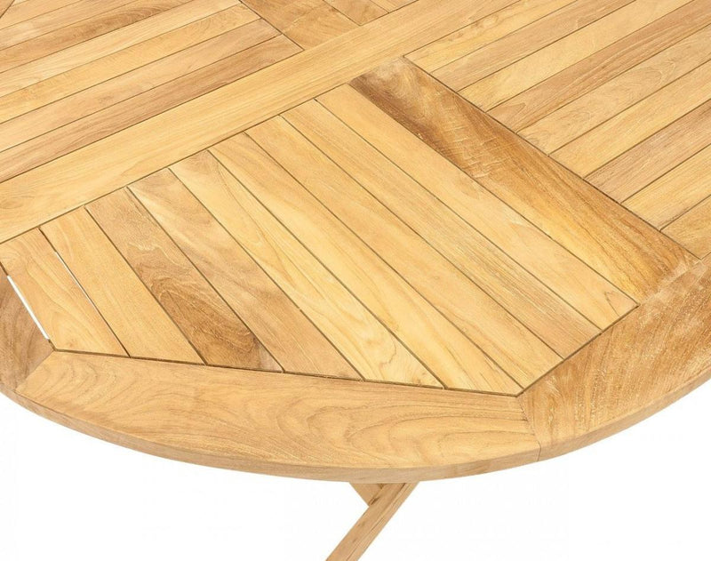 Gartentisch Klapptisch Paris in premium Teak rund D 120