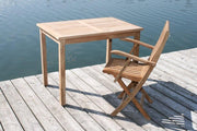 Gartentisch Paris in premium Teak 100 x 70 cm