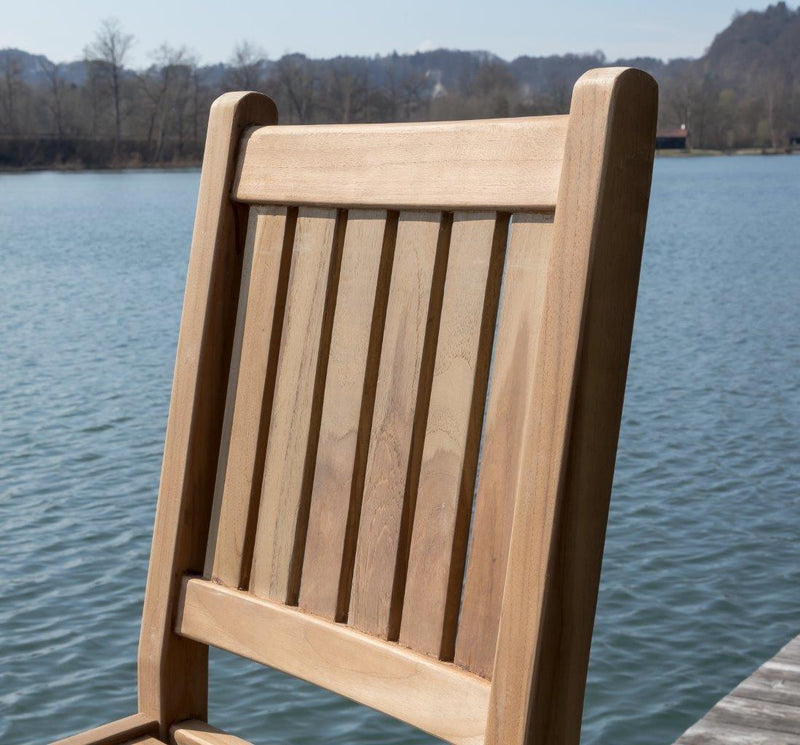 Bar Stuhl Barhocker in Teak für den Garten oder Terasse