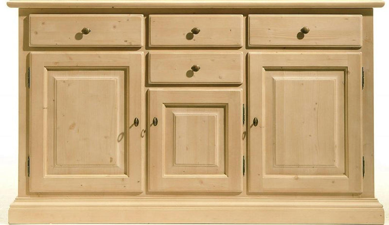 Anrichte Brunico Sideboard 3 Türen Fichte Massivholz lackiert