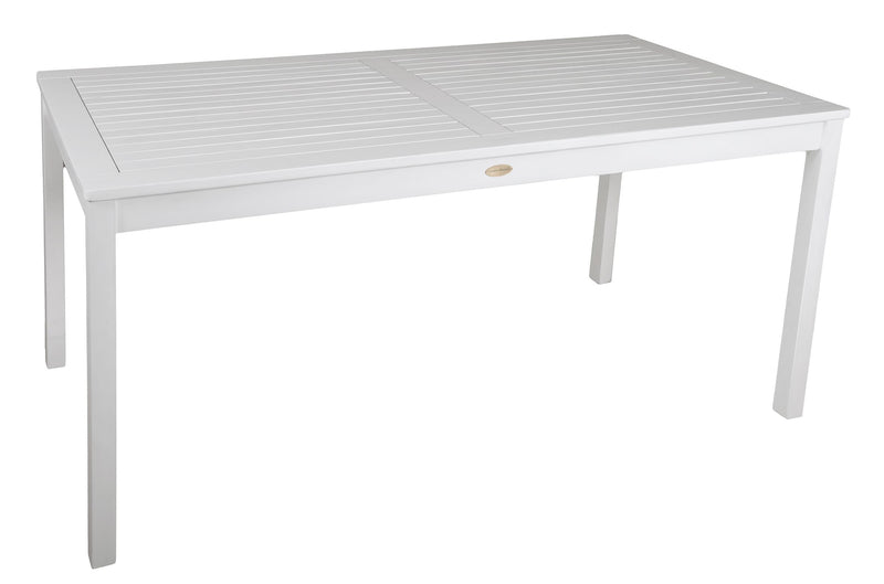 Tisch Gartentisch Malmö 165 x 80 cm Eukalyptus White washed