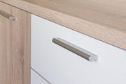 Sideboard Winnie Kommode 4 Schubladen und 2 Türen Sonoma Eiche / Weiß