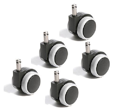 Hartbodenrollen (Set = 5 Rollen) passend für TopStar Stühle