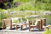 Gartentisch Teak Tisch BATTEN Jan Kurtz Beistelltisch zu Loungegruppe