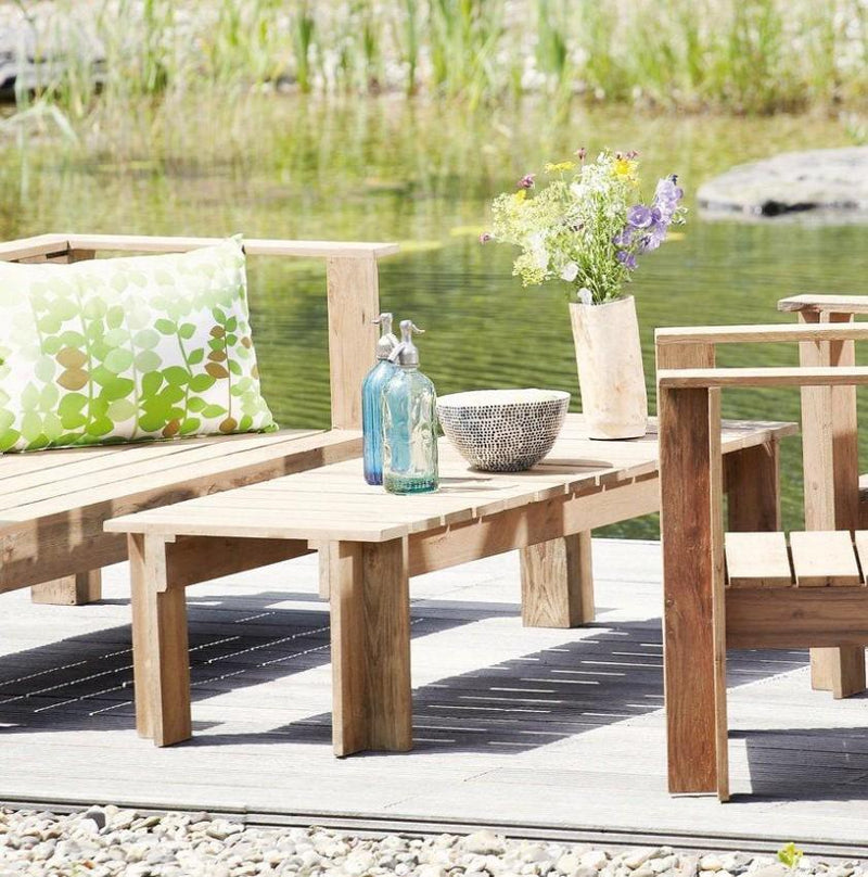 Gartentisch Teak Tisch BATTEN Jan Kurtz Beistelltisch zu Loungegruppe