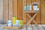 Klapptisch Beistelltisch FIJI Gartenhocker aus Teak von Jan Kurtz