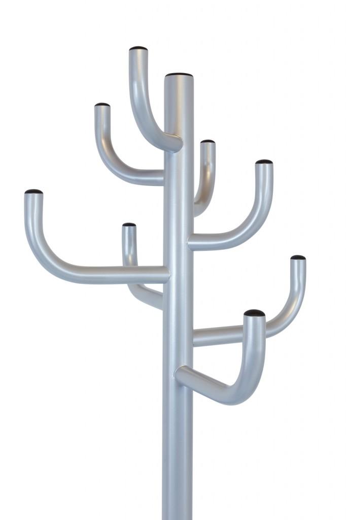 Garderobe Kaktus Silber Oberteil mit 8 Haken