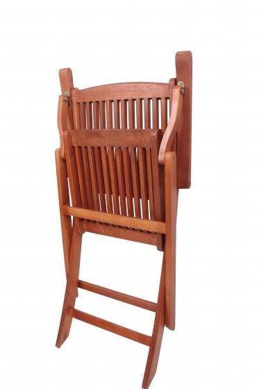 Gartensessel Klappsessel mit Armlehne aus 100% FSC Eukalyptus geölt