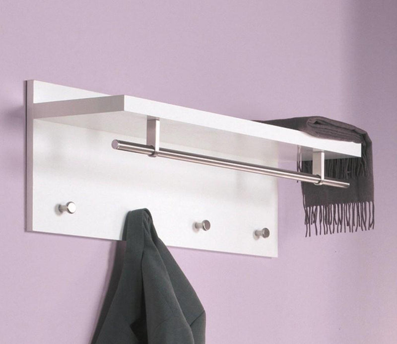 Garderobe Wandgarderobe Tablo Weiss Hochglanz