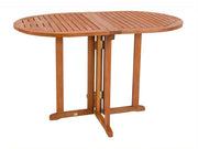 Gartentisch Balkontisch klappbar 120 x 70 cm oval aus FSC Eukalyptus