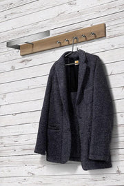 Garderobe Wandgarderobe Noa 1 aus Eiche und Edelstahl von Spinder