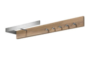 Garderobe Wandgarderobe Noa 1 aus Eiche und Edelstahl von Spinder