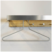 Wandgarderobe Noa 1 aus Eiche und Edelstahl von Spinder
