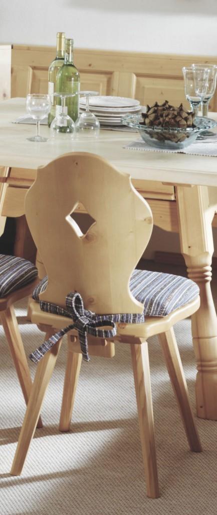 Stuhl Kufstein Esszimmerstuhl im Landhausstil Fichte Massiv lackiert