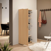 Schuhschrank TALENT für Büro Keller Diele Buche Optik 5 Fächer