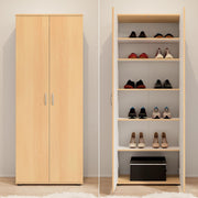 Schuhschrank TALENT für Büro Keller Diele Buche Optik 5 Fächer