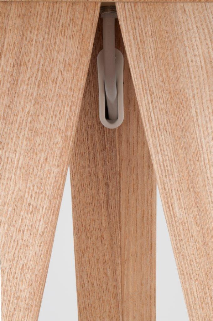 Stehleuchte TRIPOD WOOD WHITE von ZUIVER Schirm weiß Füße natur