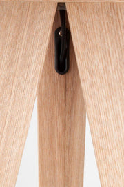 Stehleuchte TRIPOD WOOD BLACK von ZUIVER Schirm schwarz Füße natur