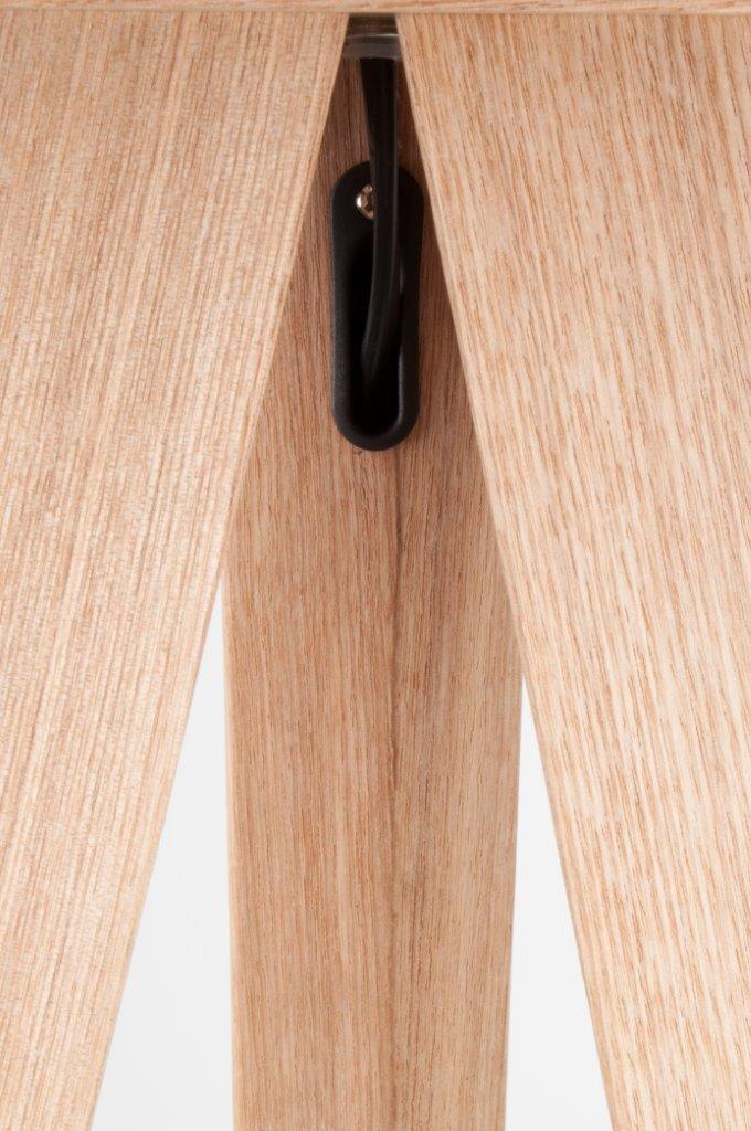 Stehleuchte TRIPOD WOOD BLACK von ZUIVER Schirm schwarz Füße natur