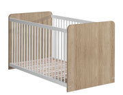 Babybett Kinderbett Winnie 70 x 140 cm 3 Schlupfsprossen Sonoma Eiche