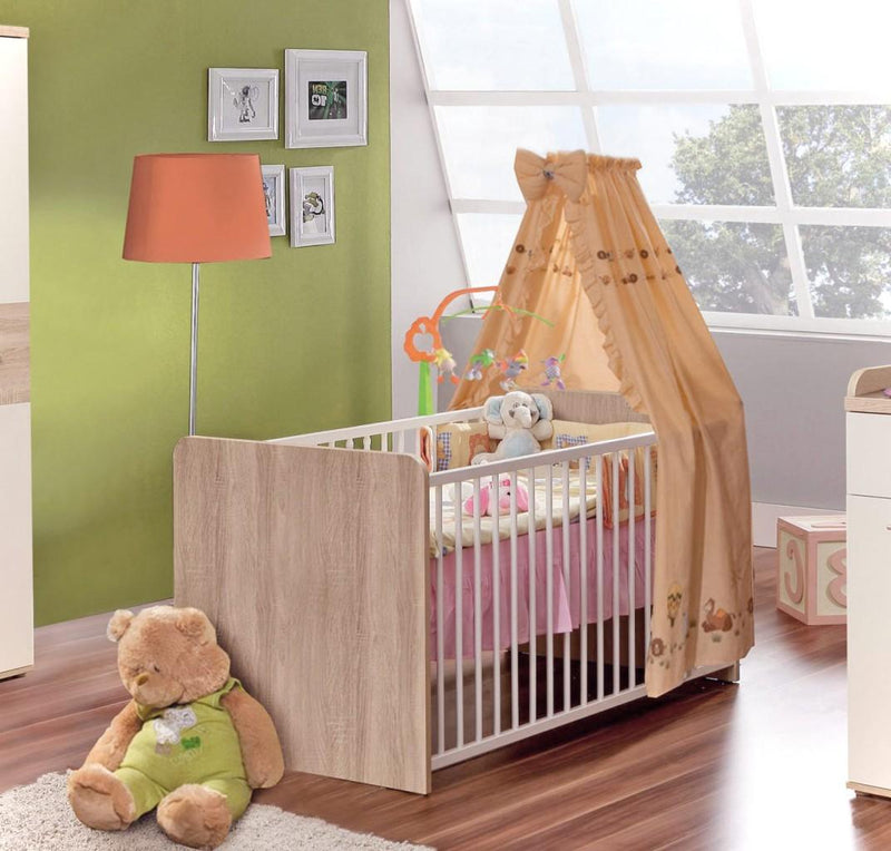 Babybett Winnie 70 x 140 cm Kleinkinderbett mit 2 Schlupfsprossen