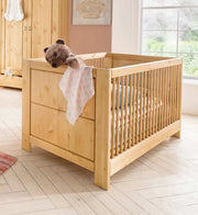 Babybett VITA 140 x 70 cm Kinderbett mit Sprossen Kiefer massiv