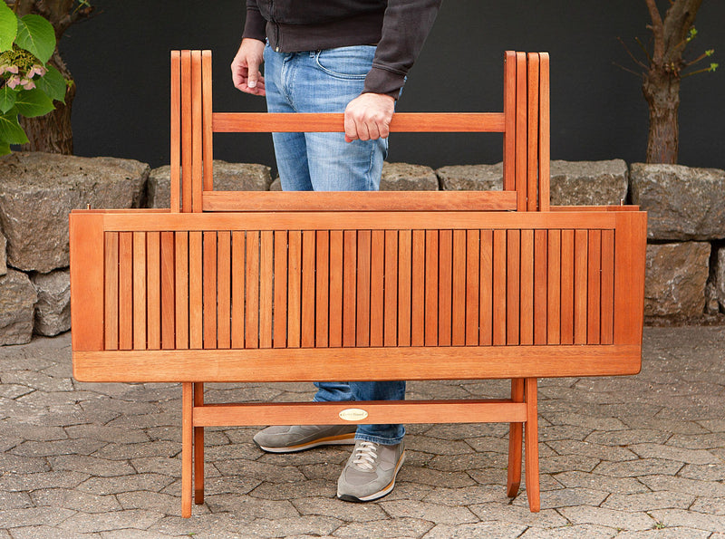 Gartentisch ORLANDO klappbar | 120x70 cm | FSC® Eukalyptus Holz