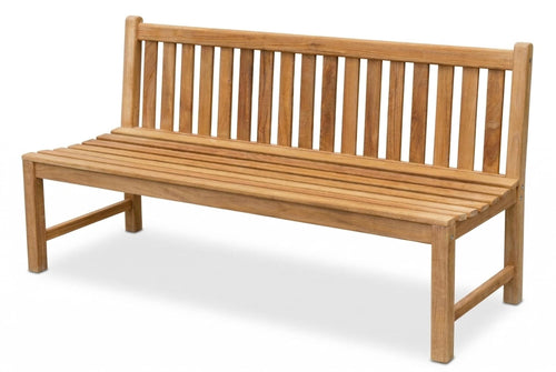 Stabile Holz Gartenbank Picadelly 180 cm ohne Armlehne aus Teak